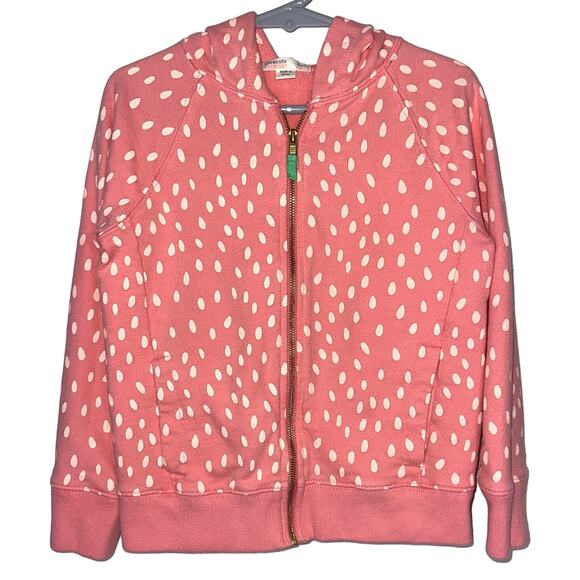 JCrew Crewcuts Everyday Girls Strawberry Full Zip Hoodie Size 4-5 - Picture 1 of 11